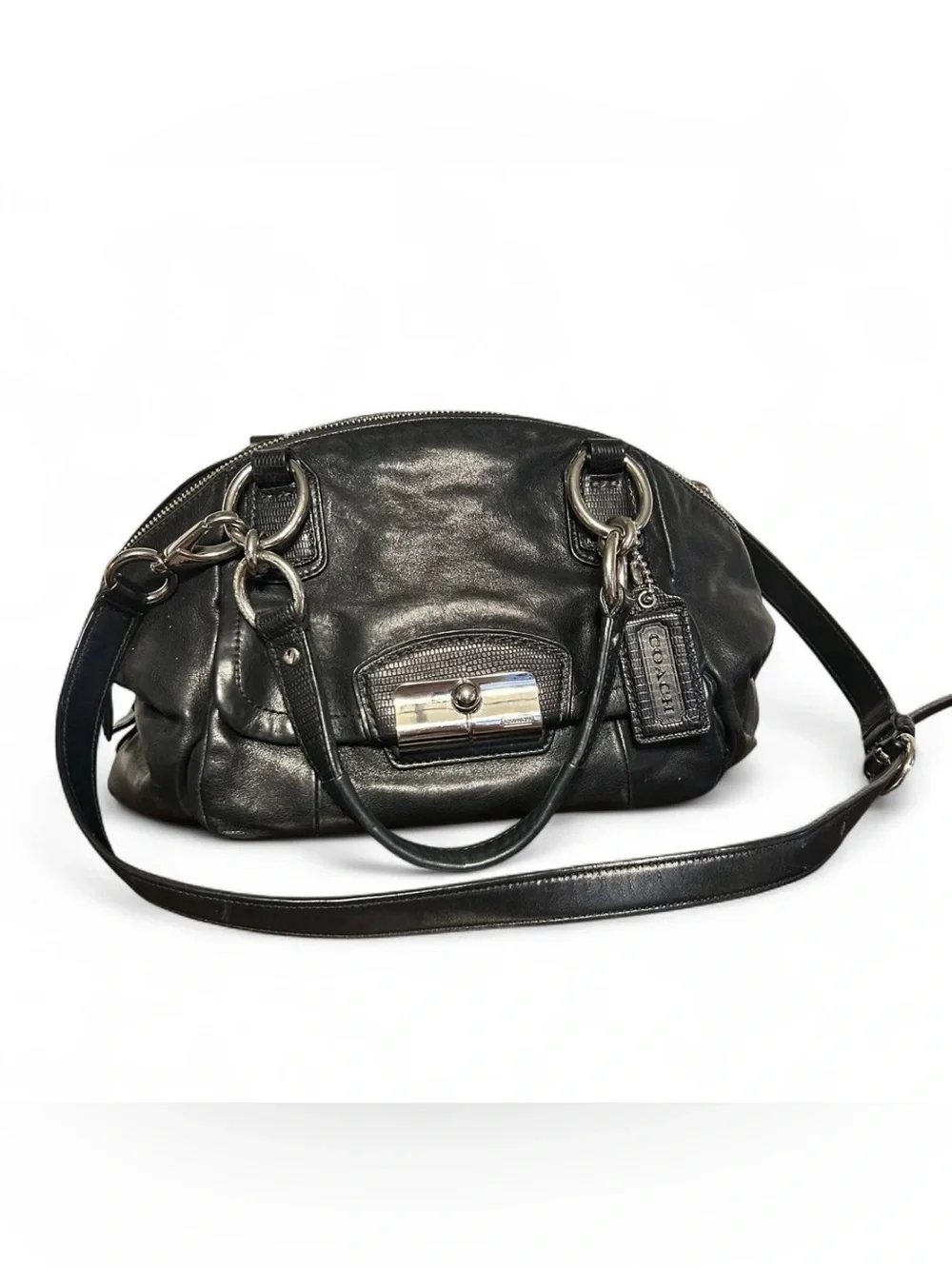 Coach Kristen leather satchel bowlers bag
